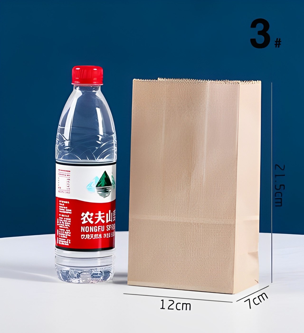 2號-15號 多尺寸 牛皮紙袋(70g加厚)-50入【良鎂烘焙批發】
