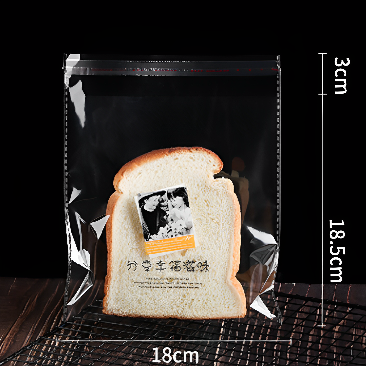 透明吐司自粘帶-100入