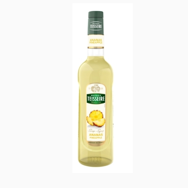 法國 Teisseire 糖漿果露-鳳梨風味Pineapple Syrup 700ml/瓶 -效期202509