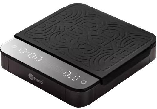 Hero 靈智義式電子秤 LED點陣鋼化玻璃流速咖啡電子秤  精確至0.1g-黑/白/胡桃木