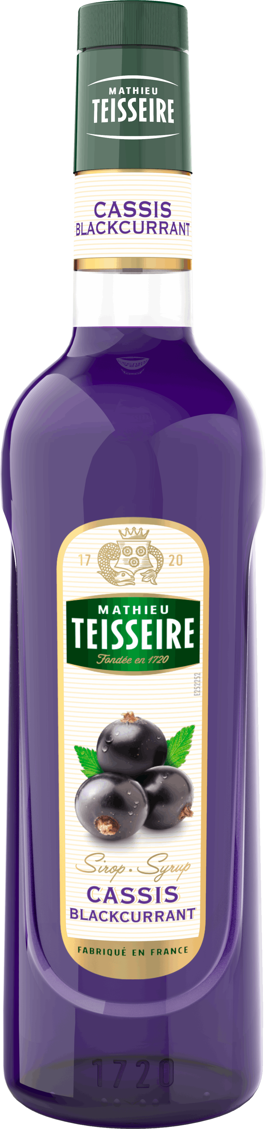 Teisseire 糖漿果露-黑醋栗風味 Blackcurrant 法國頂級天然糖漿 1000ml