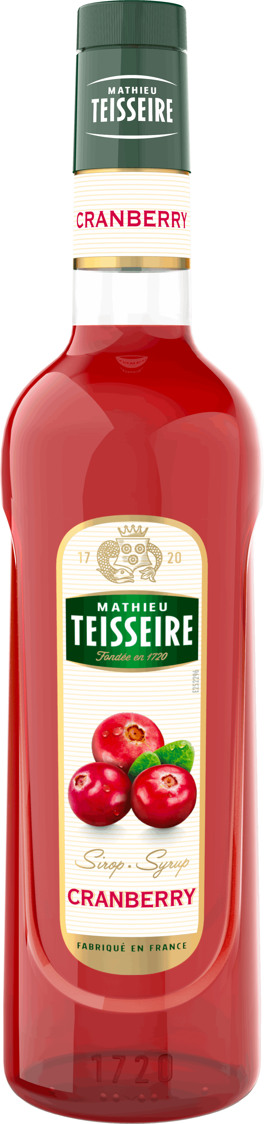 法國 Teisseire 糖漿果露-蔓越莓風味 Cranberry 700ml/瓶(效期202610)