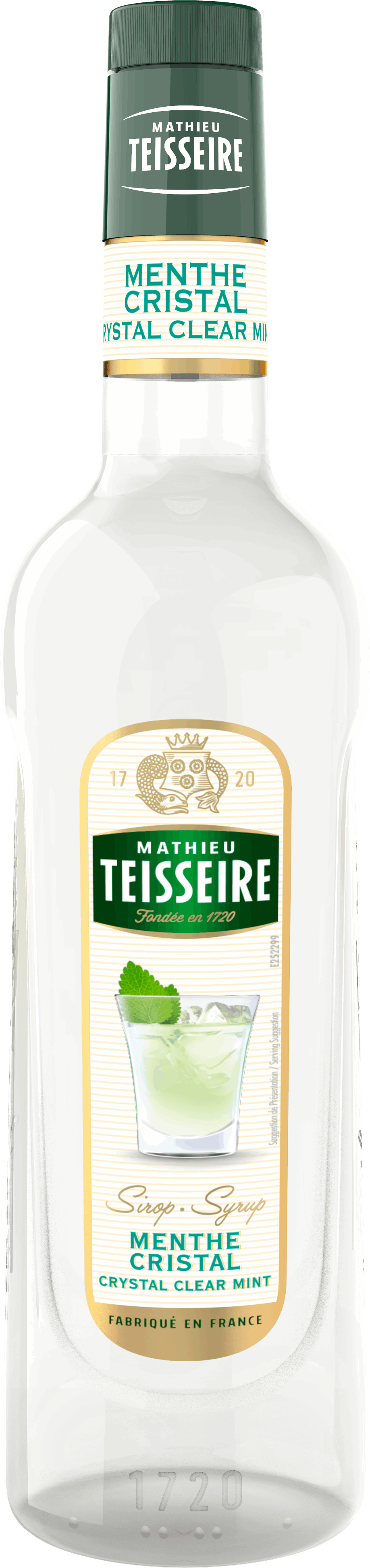 法國 Teisseire 糖漿果露-白薄荷風味 Crystal Clear Mint 700ml/瓶