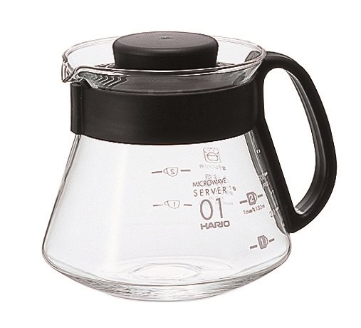 Hario XVD-36B 黑色微波耐熱咖啡壺 360ml