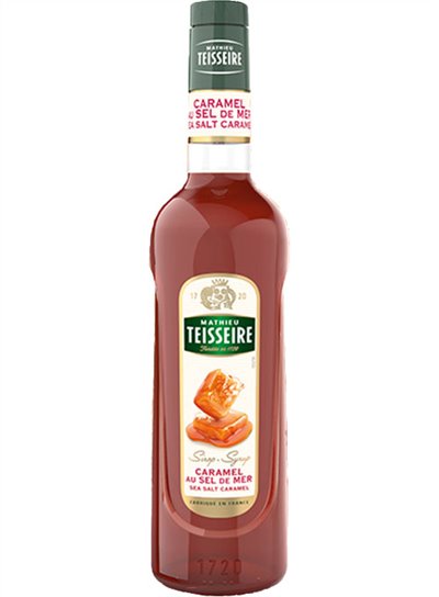 法國 Teisseire 糖漿果露-海鹽焦糖風味 Sea Salt Caramel Syrup 700ml/瓶