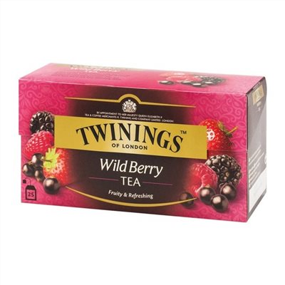 英國唐寧茶 TWININGS-綜合野莓茶包 WILD BERRY TEA 2g*25入/盒