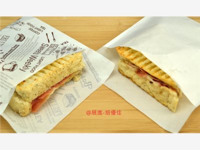 (焙優佳)帕里尼袋(吐司袋)-(白色、英文郵報)100張/500張-【良鎂咖啡精品館】