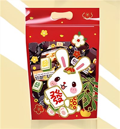 立體夾鏈袋-立體貓、發財兔-50入【良鎂咖啡烘焙批發】