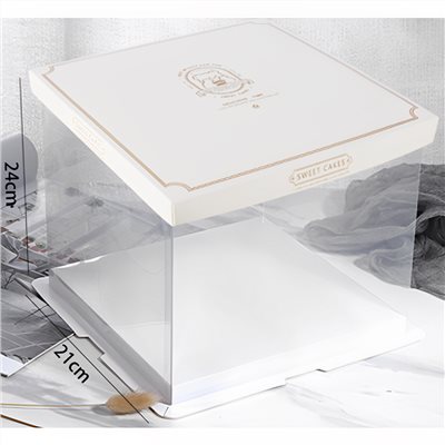 (6吋)透明蛋糕提盒雙層-5入