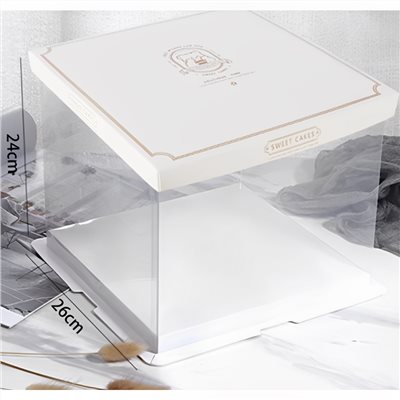 (8吋)透明蛋糕提盒雙層-5入
