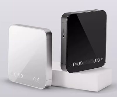 Hero 靈智義式電子秤 LED點陣鋼化玻璃流速咖啡電子秤  精確至0.1g-黑/白/胡桃木