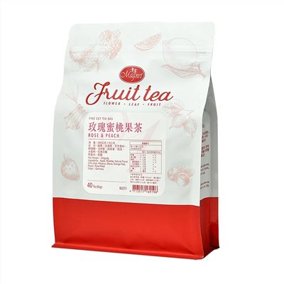 Magnet 曼寧 花草茶 -玫瑰蜜桃果茶 無咖啡因 茶包 6g*40入/袋 