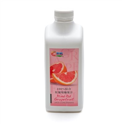 綠盟 鮮純系列-紅葡萄柚濃縮汁 100%純果汁系列 1.2kg*12瓶/箱 (須冷凍)