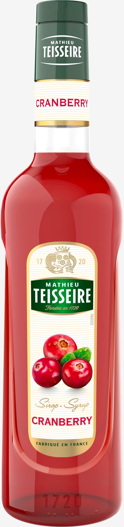 法國 Teisseire 糖漿果露-蔓越莓風味 Cranberry 700ml/瓶(效期202610)