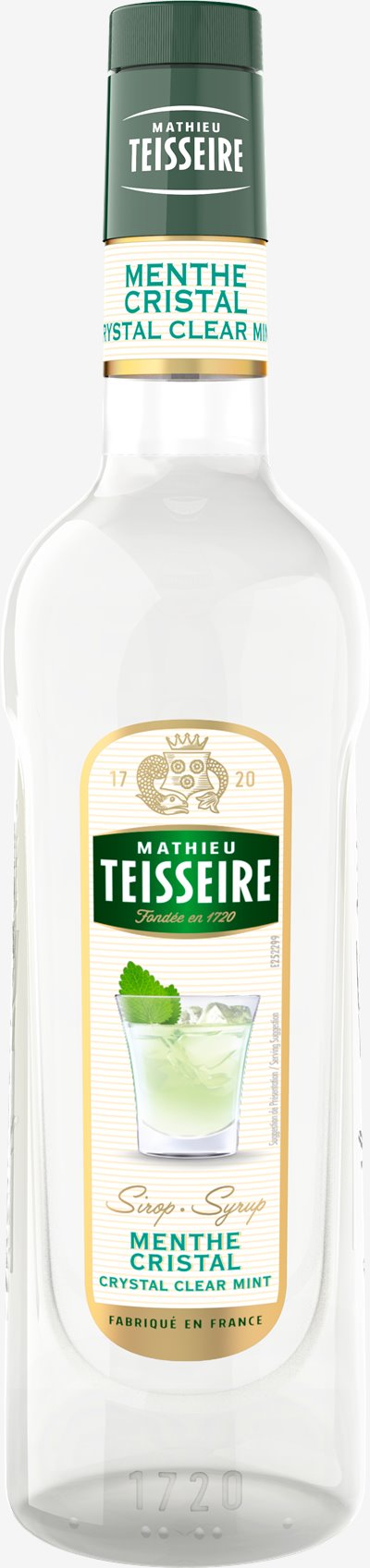 法國 Teisseire 糖漿果露-白薄荷風味 Crystal Clear Mint 700ml/瓶