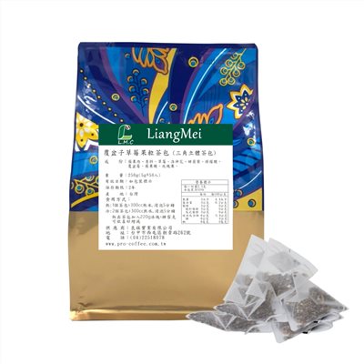 芳第三角茶包 水果草本茶-覆盆子草莓茶 5g*50入/包