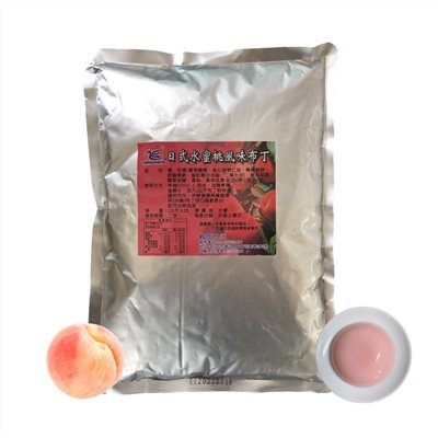 布丁果凍粉-日式水蜜桃風味布丁粉 1kg/包
