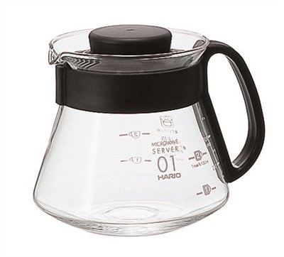 Hario XVD-36B 黑色微波耐熱咖啡壺 360ml