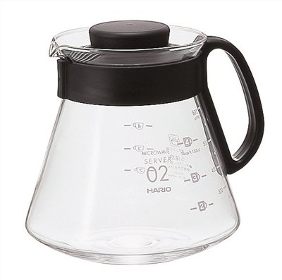 Hario XVD-60B 黑色微波耐熱咖啡壺 600ml
